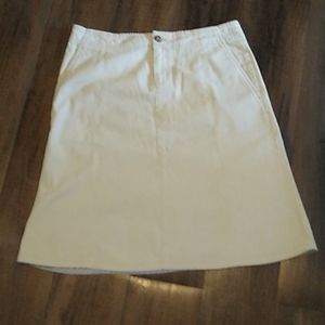 Eddie Bauer Size 6 Skirt Cream